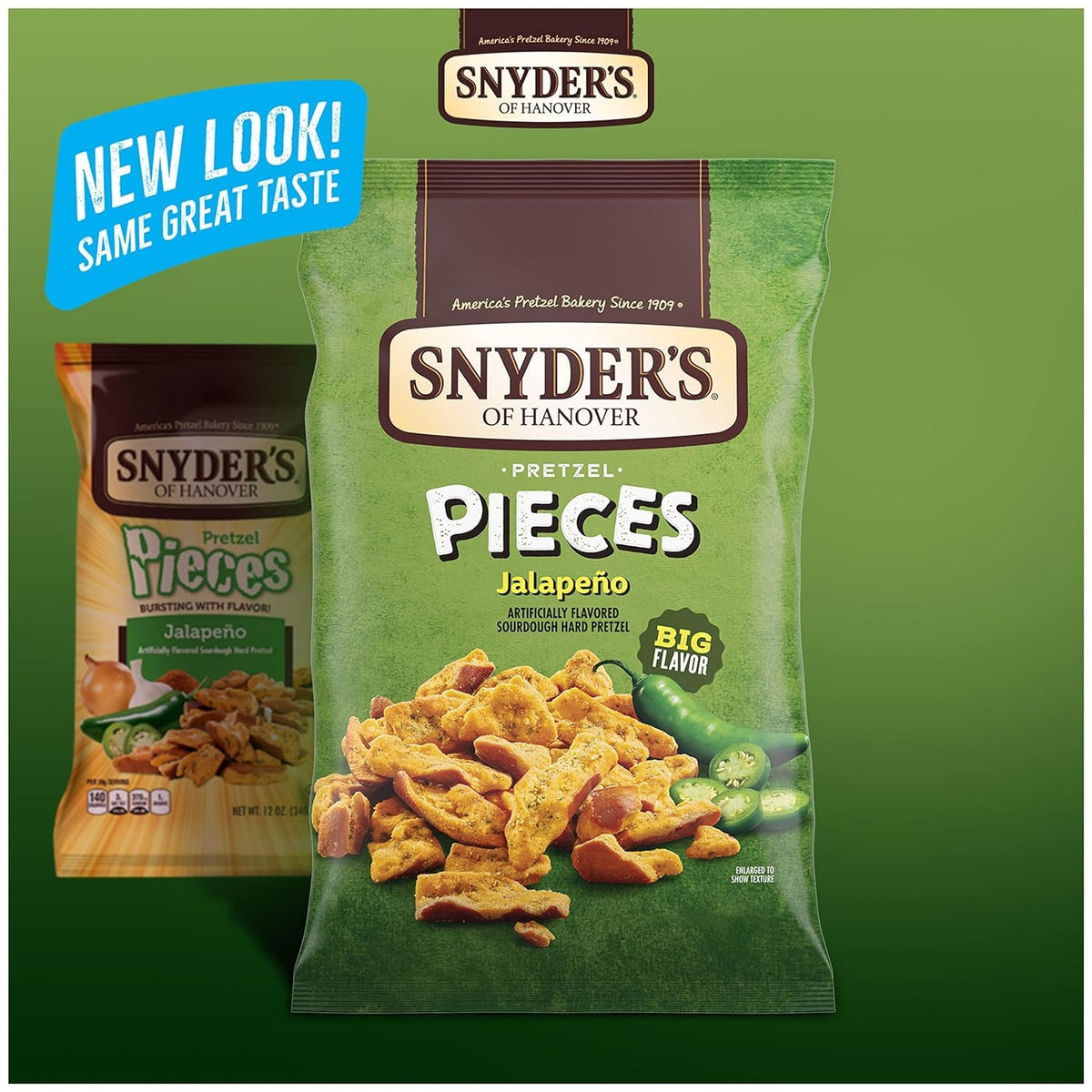 Snyder's of Hanover Pretzel Pieces Variety 12 Pack – Cheddar, Honey Mustard & Onion, Jalapeño | SUPERDEALS