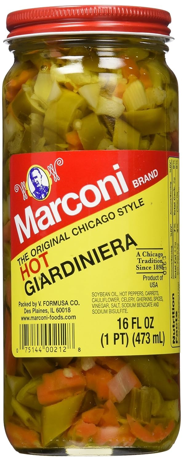 Surgeark Marconi Giardiniera Hot – Spicy Pickled Vegetables