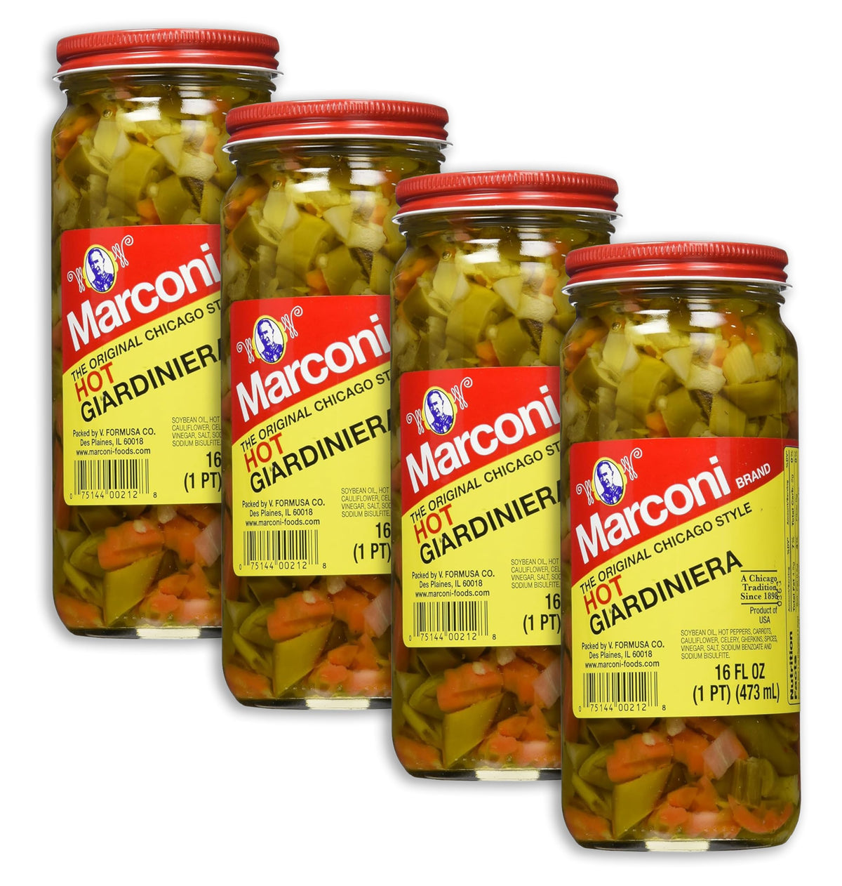 Surgeark Marconi Giardiniera Hot – Spicy Pickled Vegetables