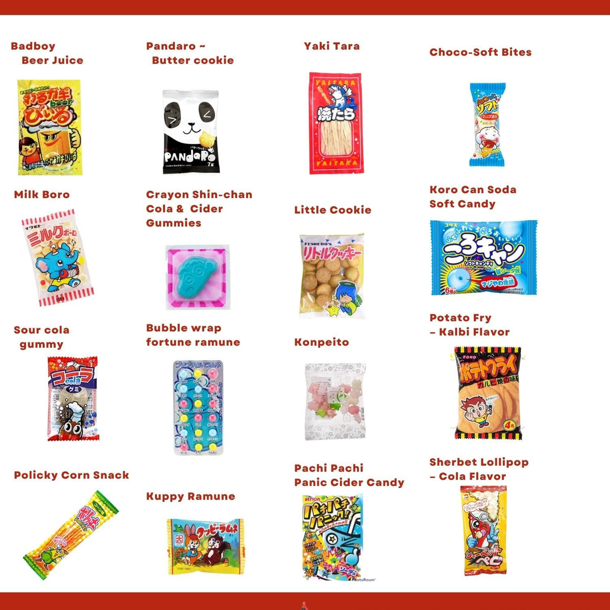 SurpriseBox Japanese Candy Box – 50 Dagashi Treats for Gifting