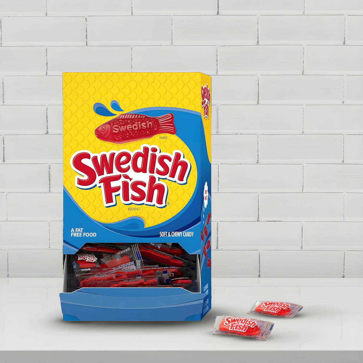 SWEDISH FISH Individually Wrapped Soft & Chewy Gummy Candy - 240 Count Bulk Box
