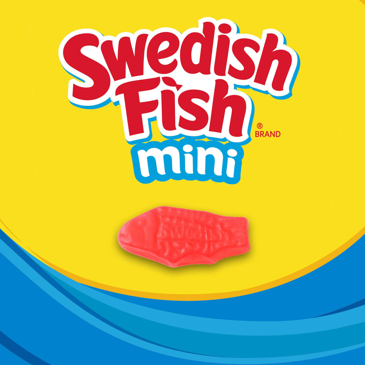 SWEDISH FISH Mini Soft & Chewy Candy – 140 Snack Packs Bulk Candy