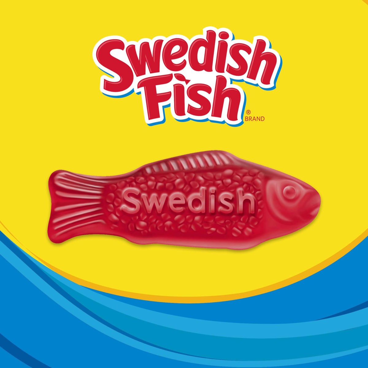 SWEDISH FISH Individually Wrapped Soft & Chewy Gummy Candy - 240 Count Bulk Box