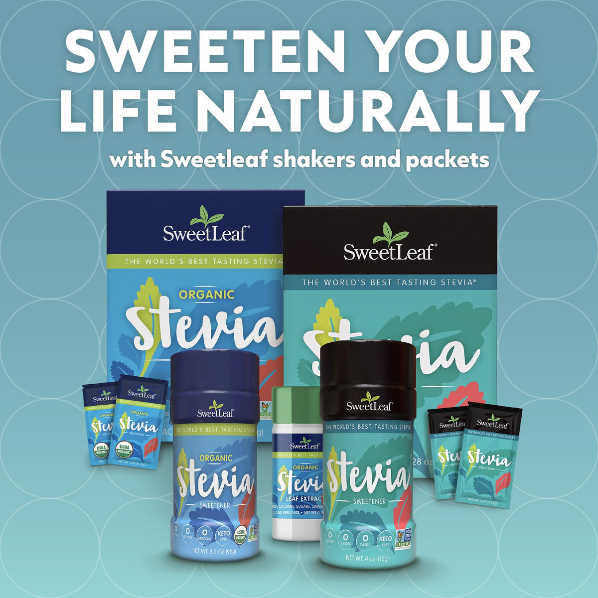 SweetLeaf Stevia Powder Shaker Jar – Zero Calorie Sweetener with Stevia Leaf Extract, Keto Friendly, Non-GMO, Gluten Free (4 oz, Pack of 3)