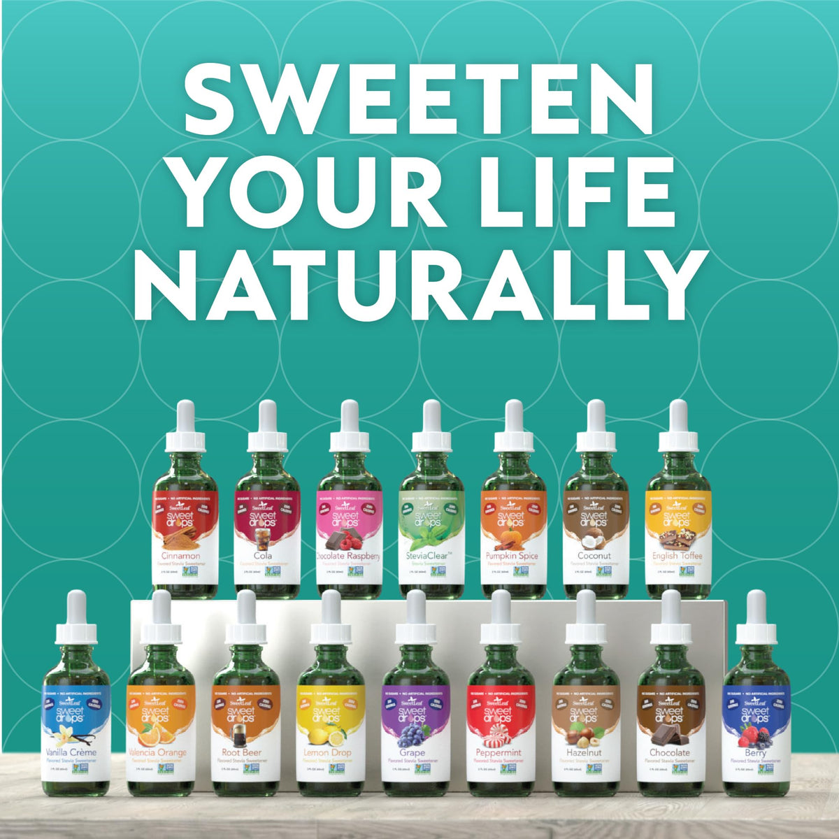 SweetLeaf Sweet Drops – Flavored Stevia Liquid Sweetener, Zero Calorie, Keto Friendly (Pack of 2)