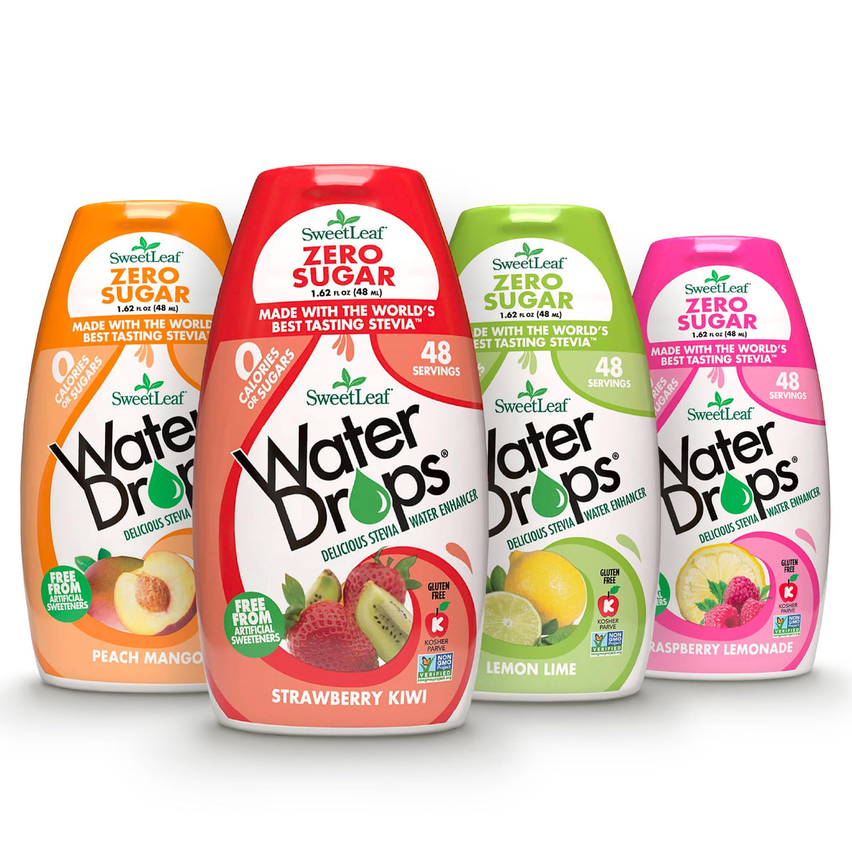 SweetLeaf Water Flavoring Drops – Sugar Free, Zero Calorie, Keto Friendly, 4-Pack (1.62 Fl Oz Each)