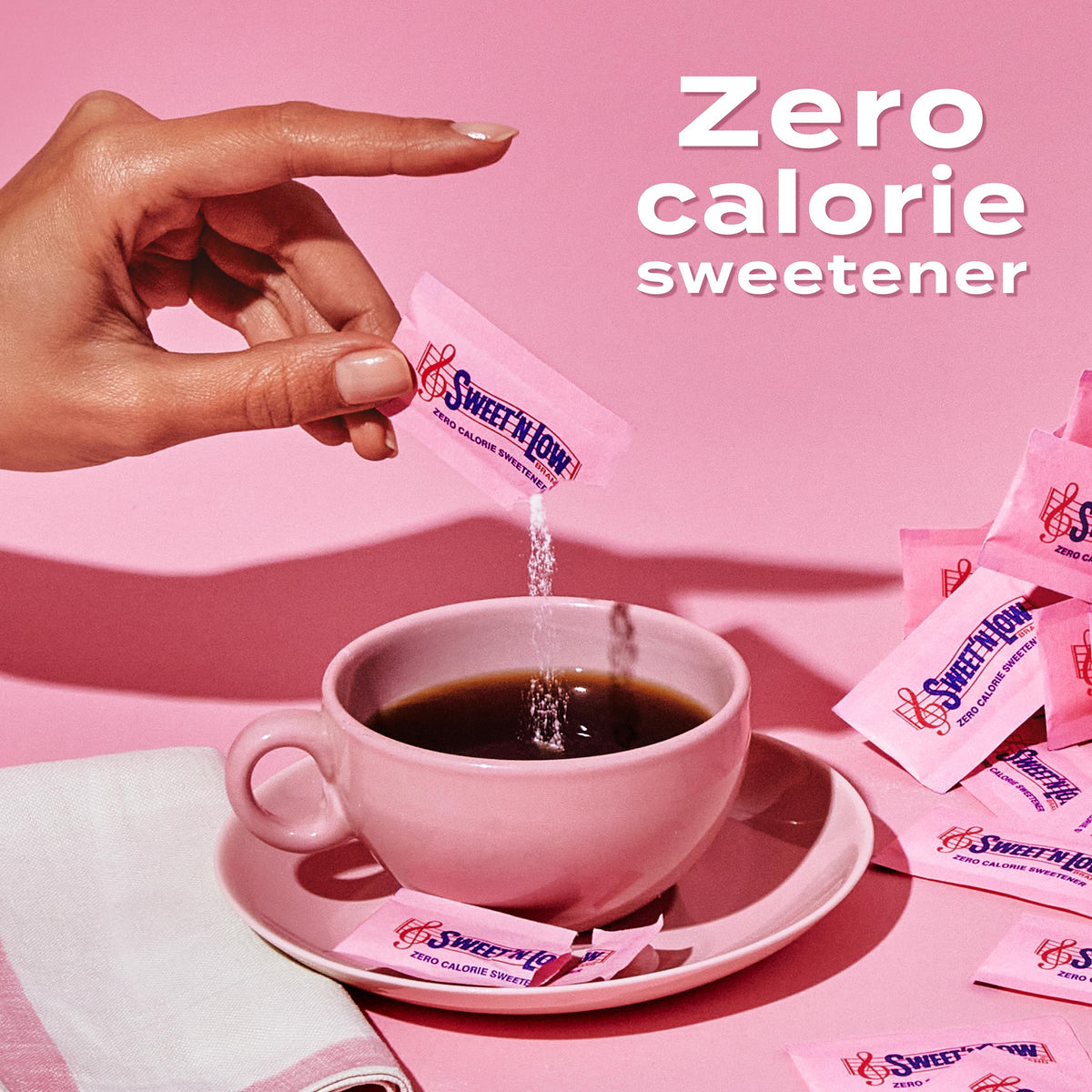 Sweet'N Low Zero Calorie Sweetener Packets – 1000 Ct, Kosher & Gluten Free, Low Glycemic Index