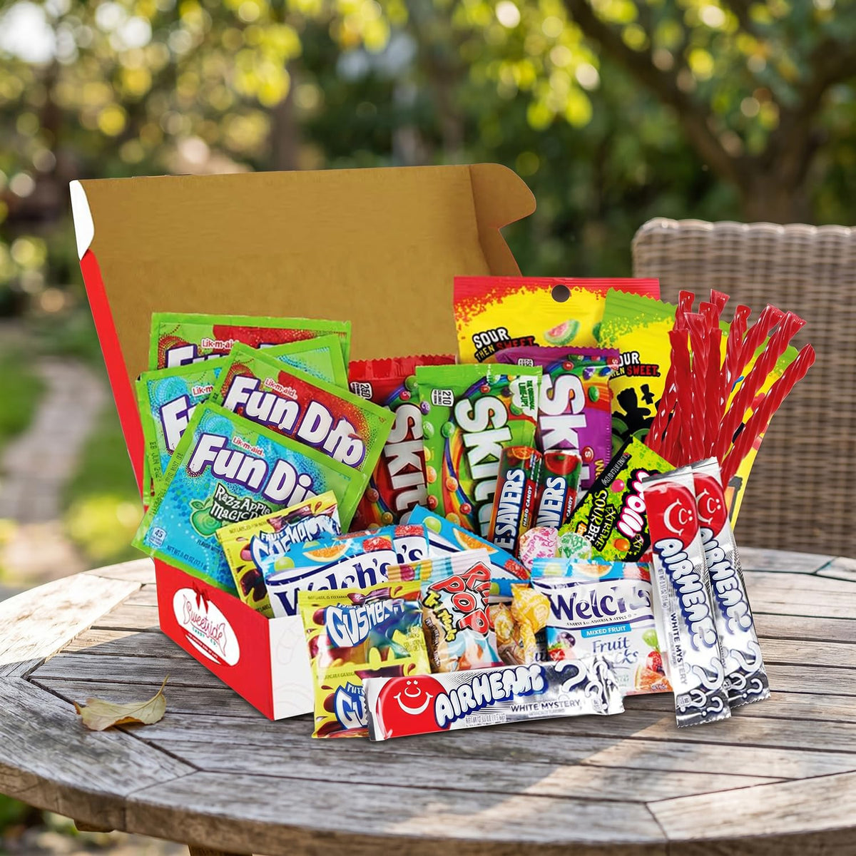 SWEETSIDE CANDY CO. 41-Piece Assorted Candy Box – Gift Basket for College, Office & Family
