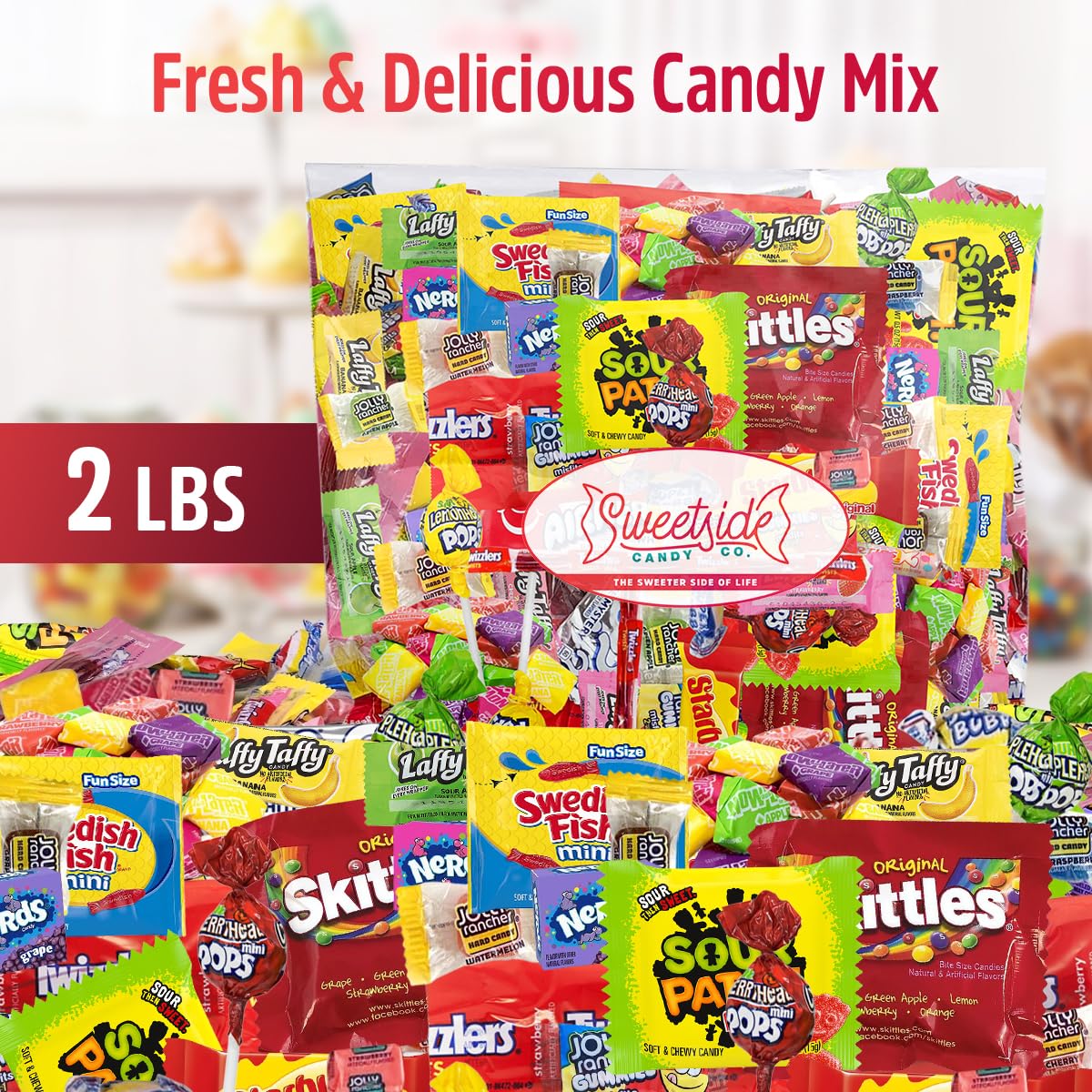 SWEETSIDE CANDY CO. Bulk Candy Variety Pack – 2 Lb Assorted Classic Mix
