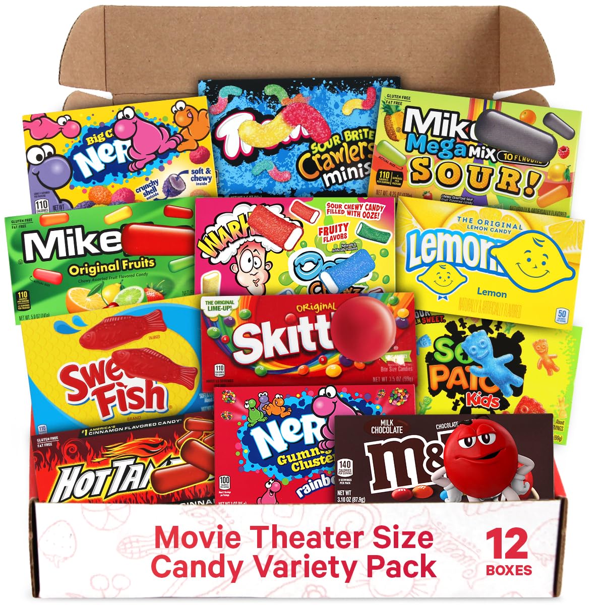 SWEETSIDE CANDY CO. Movie Theater Candy Variety Pack – 12 Box Easter Candy Assortment
