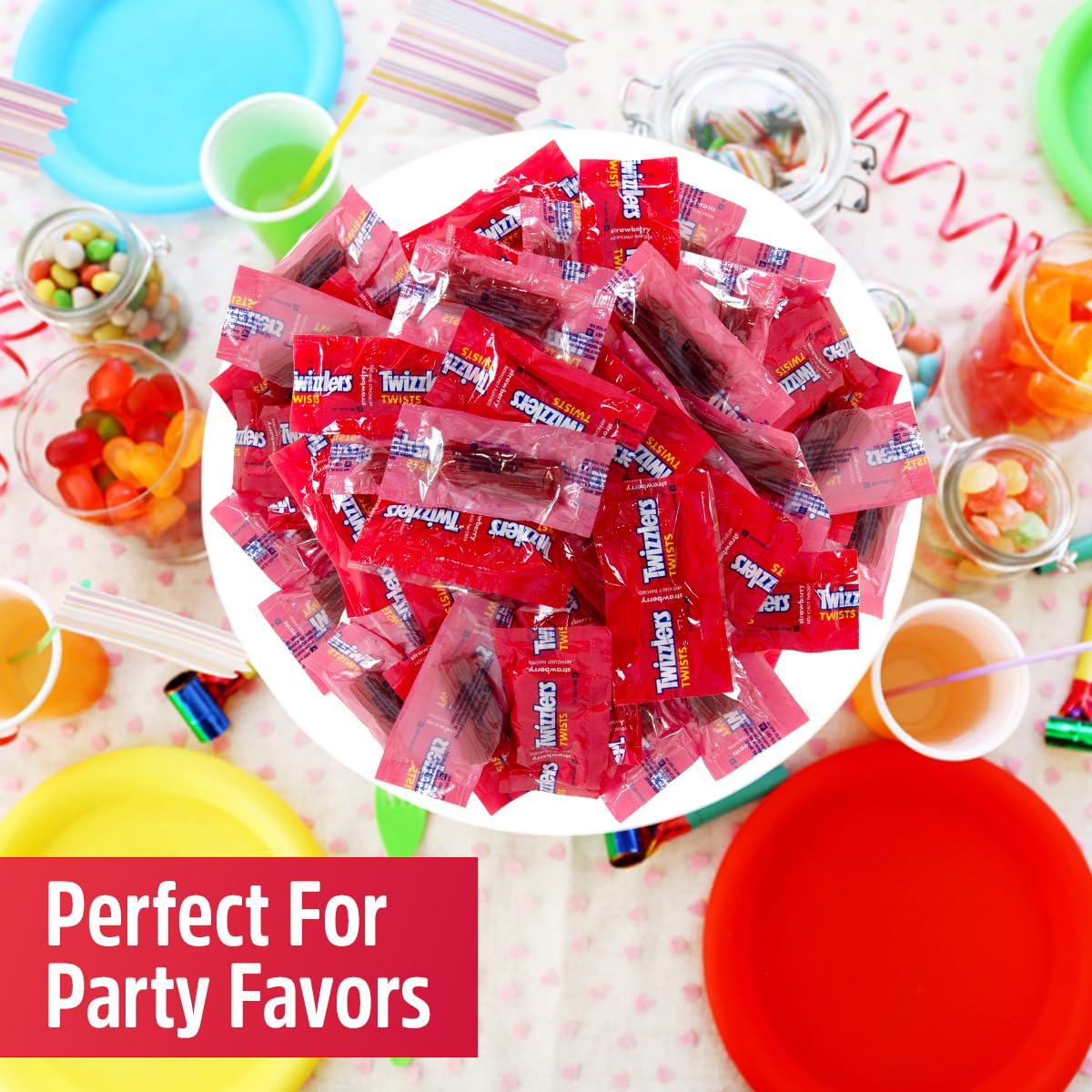 Twists Strawberry Flavored Licorice — 5lb Bulk Pack | SWEETSIDE CANDY CO.