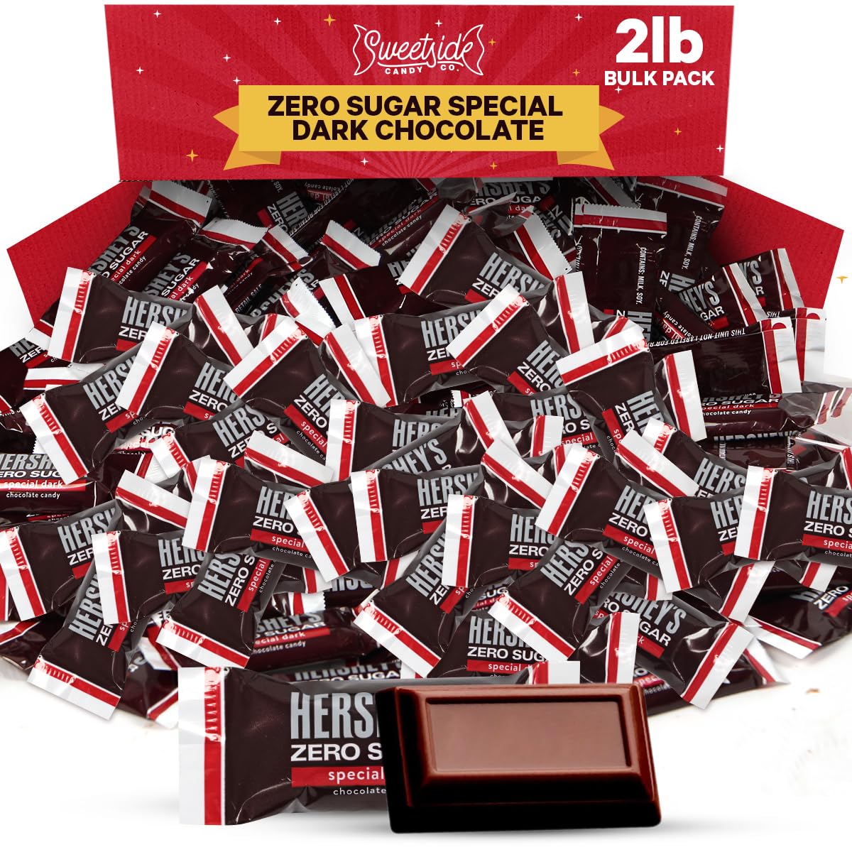 Zero Sugar Special Dark Chocolate Candy Bulk Pack - 2 Lbs | SWEETSIDE CANDY CO.
