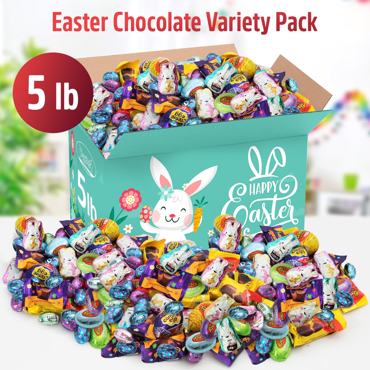 SWEETSIDE CANDY CO. Easter Chocolate Variety Pack – 5lb Bulk Assortment
