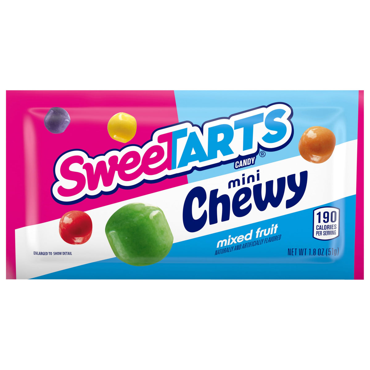 SweeTARTS Mini Chewy Mixed Fruit Candy – 24 Pack, 1.8 oz Each