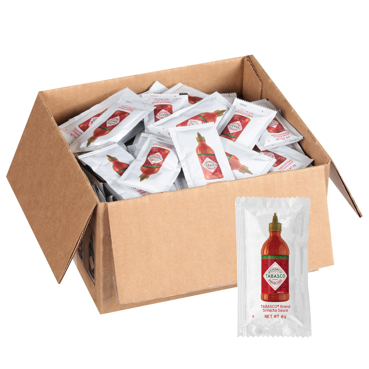 TABASCO Brand Sriracha Sauce Single-Serve Packets (0.21 oz) – 200-Pack