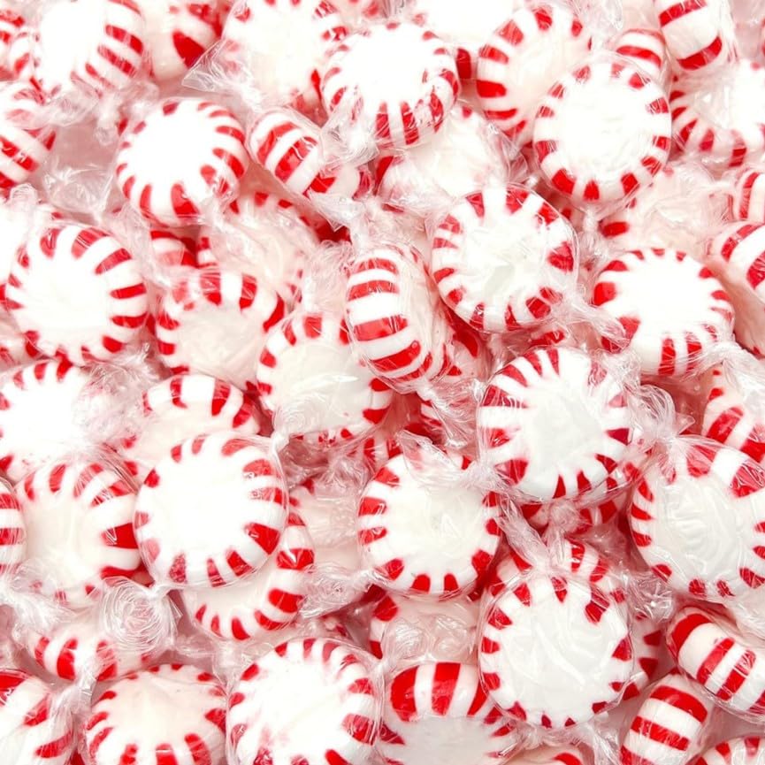 Taboom Bulk Starlight Peppermints Candy – 5 lb Pack of Individually Wrapped Mint Discs for Holiday Parties