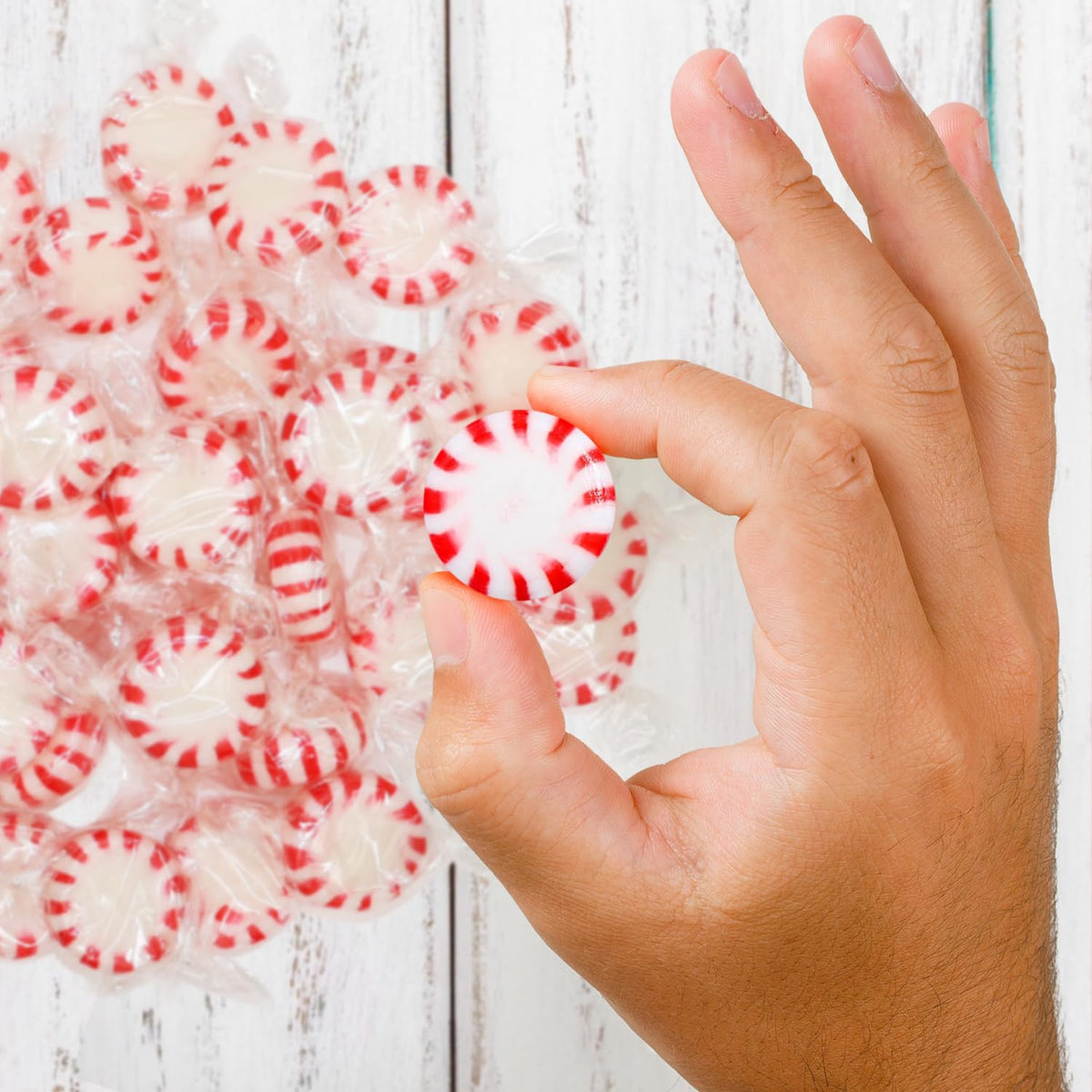 Taboom Bulk Starlight Peppermints Candy – 5 lb Pack of Individually Wrapped Mint Discs for Holiday Parties