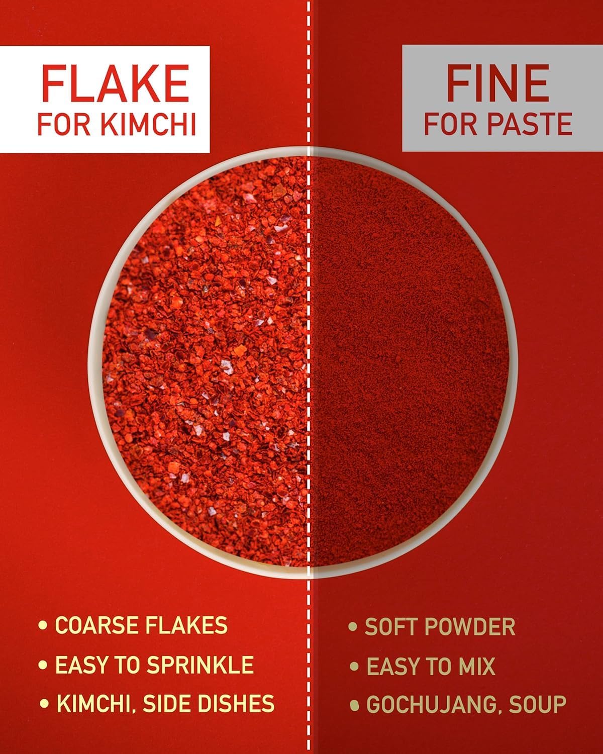 Taekyung Chili Powder for Kimchi (Flake, 3LB) – Korean Gochugaru, MSG Free