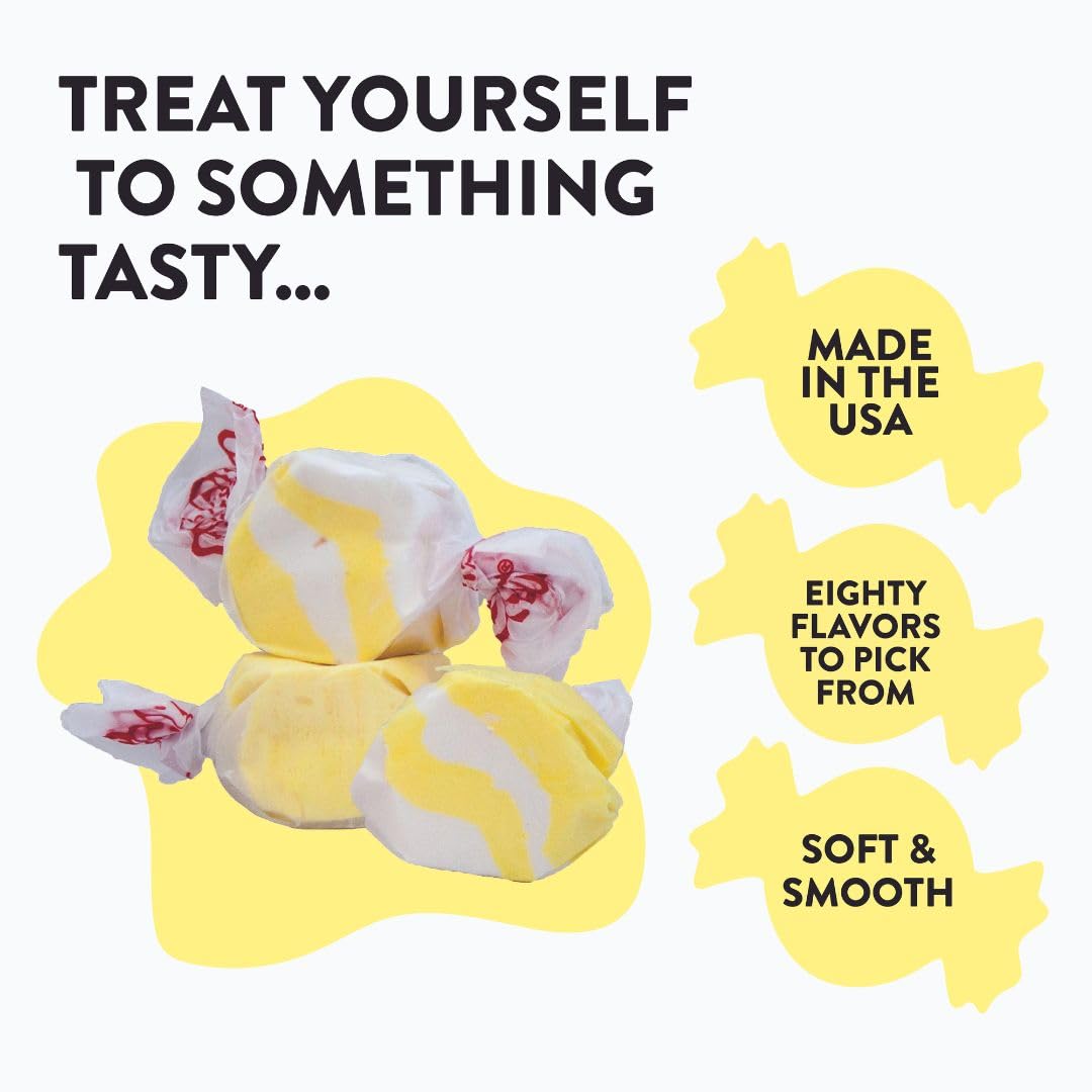 Taffy Town Saltwater Taffy – Buttered Popcorn, 2.5 lb