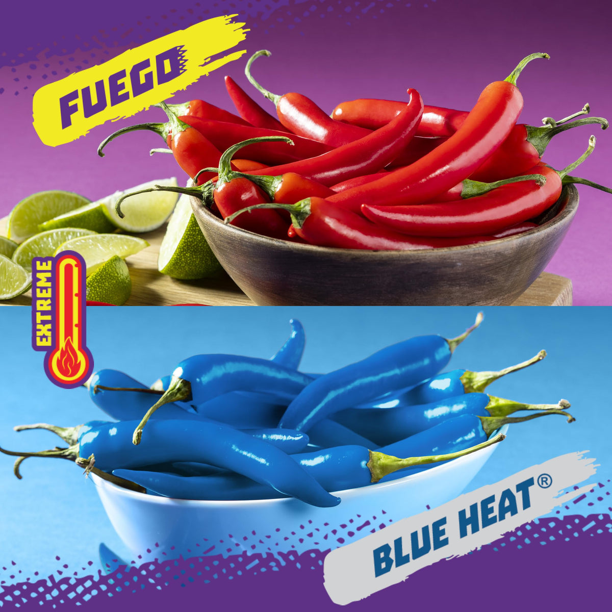 Takis 40 pc Multipack – Fuego & Blue Heat Rolled Tortilla Chips