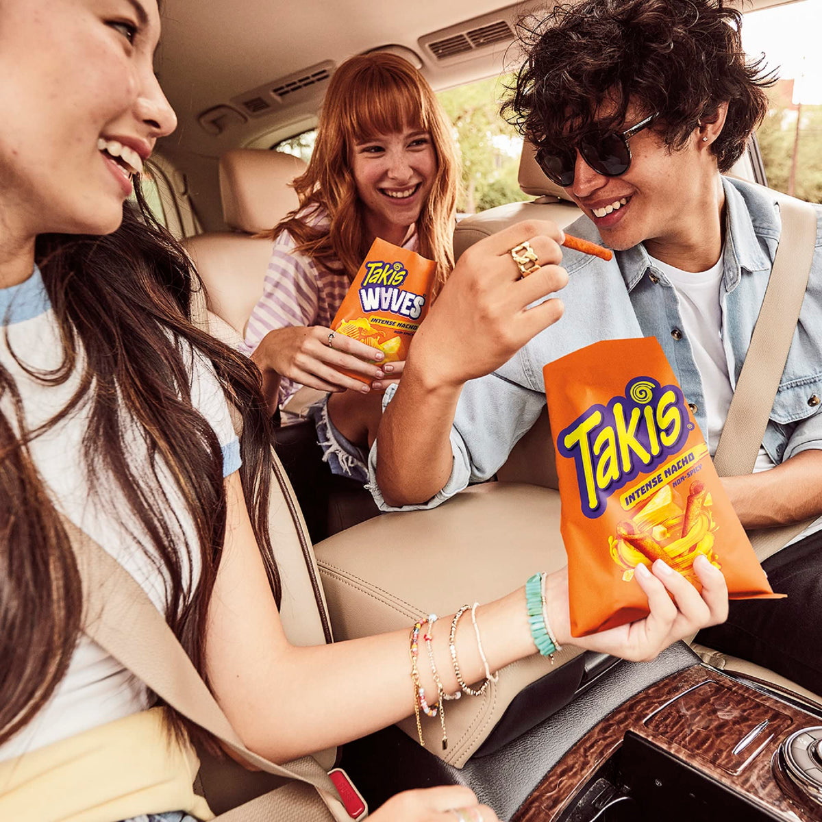 Takis Intense Nacho 40pc Multipack — Cheddar Cheese Flavored Non-Spicy Rolled Tortilla Chips