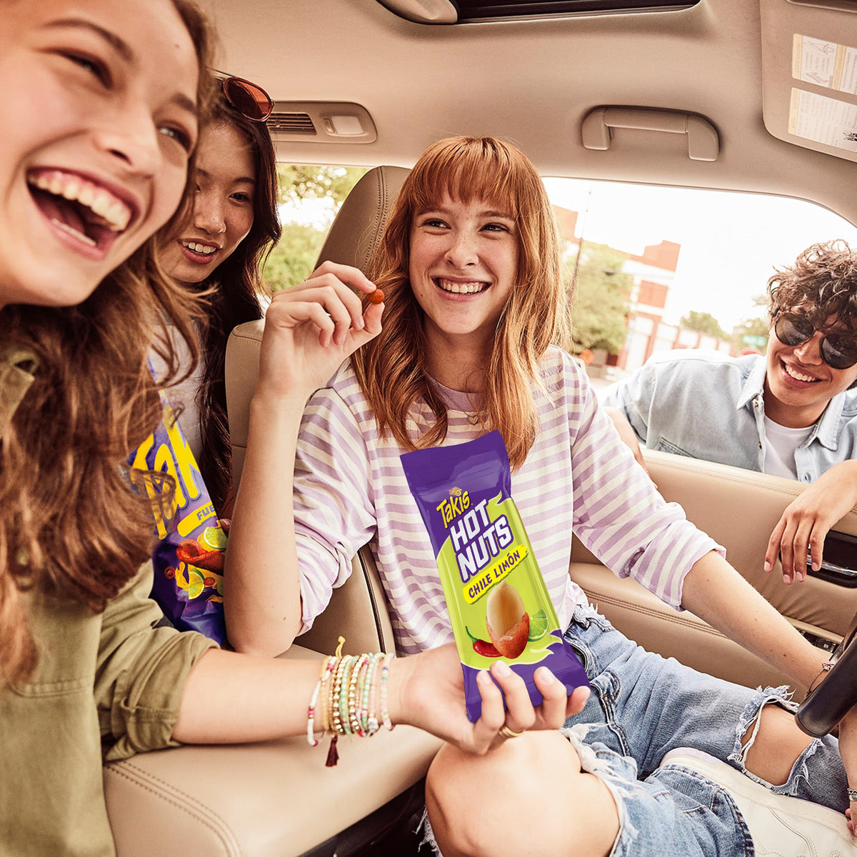 Takis Flare Hot Nuts 12 pc Box – Chili Pepper & Lime Double-Crunch Peanuts