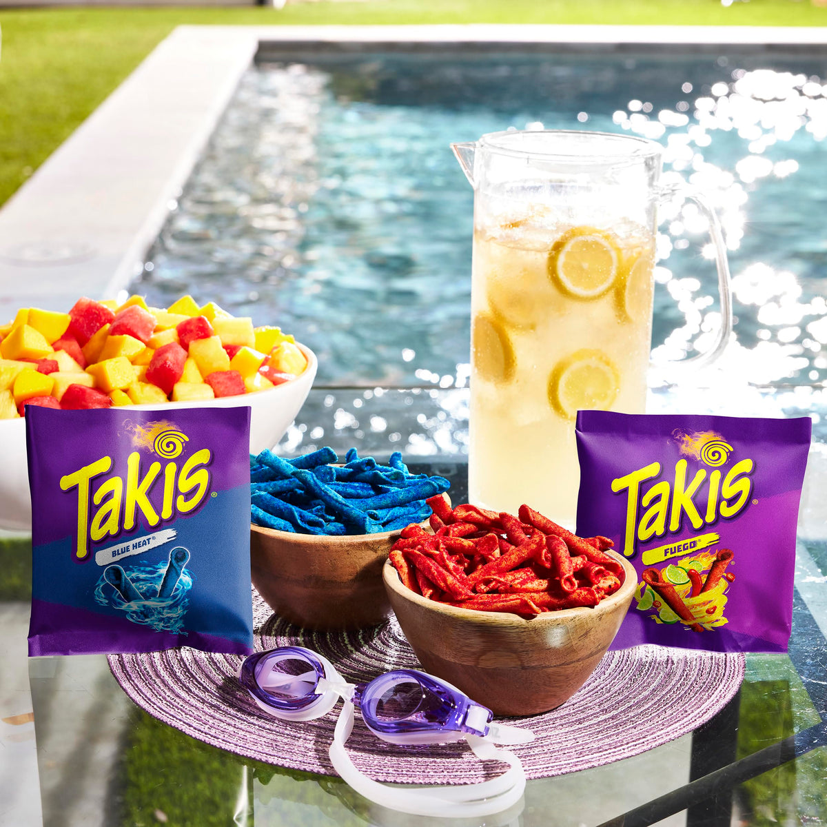 Takis 40 pc Multipack – Fuego & Blue Heat Rolled Tortilla Chips
