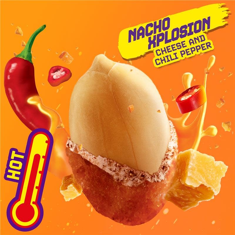 Takis Nacho Xplosion Hot Nuts – Double-Crunch Cheese & Chili Peppers Snack (12 pc, 3.2 oz)