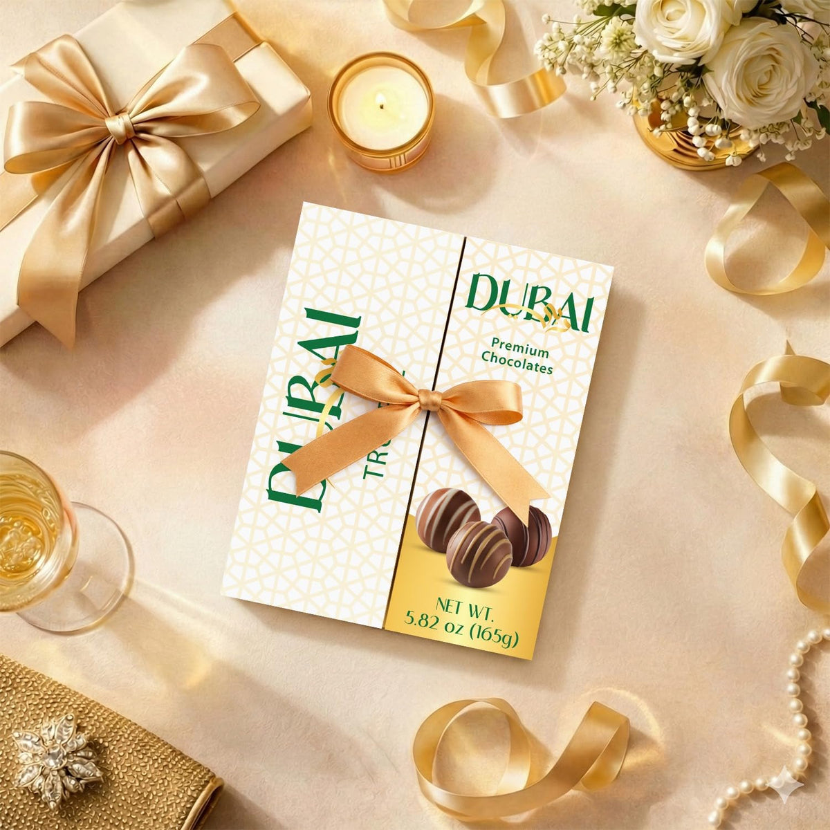 TAMMZEE Mothers Day Chocolate Truffles – Pistachio, Hazelnut & Coconut Gift Box (15 Count)