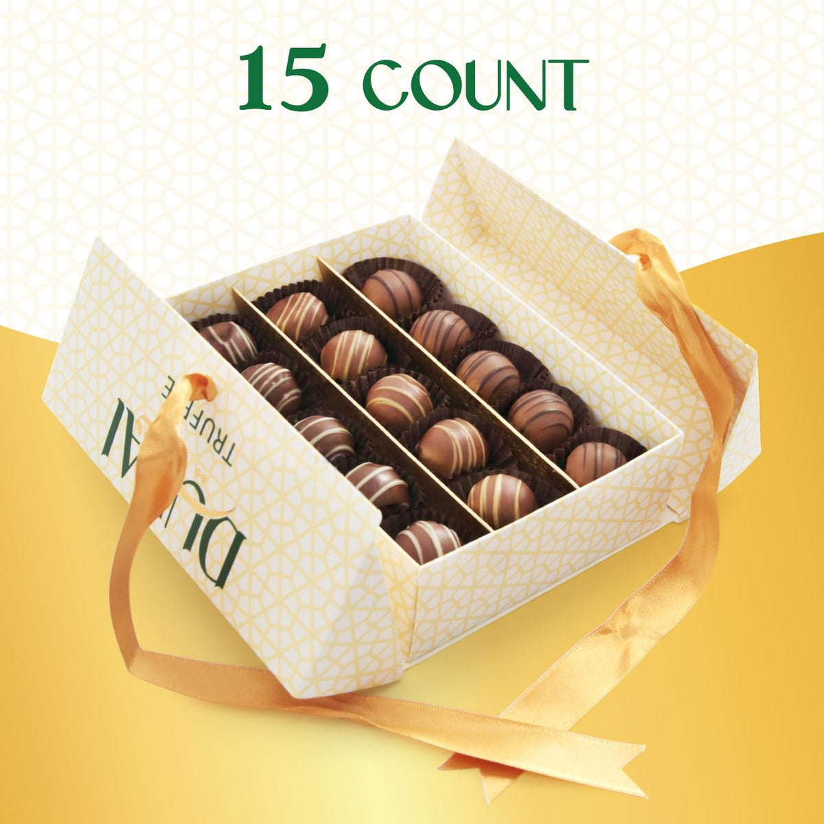 TAMMZEE Mothers Day Chocolate Truffles – Pistachio, Hazelnut & Coconut Gift Box (15 Count)
