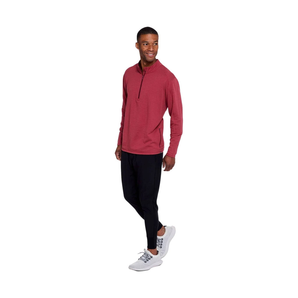 Tasc Men's Apex Fleece Qtr Zip - Redwood - ONLINE STORE CREDIT/EXCHANGE ONLY