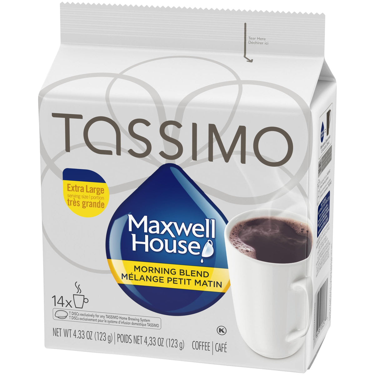 Tassimo Maxwell House Morning Blend T-Discs – 70 Count (5 Boxes), Imported from Canada