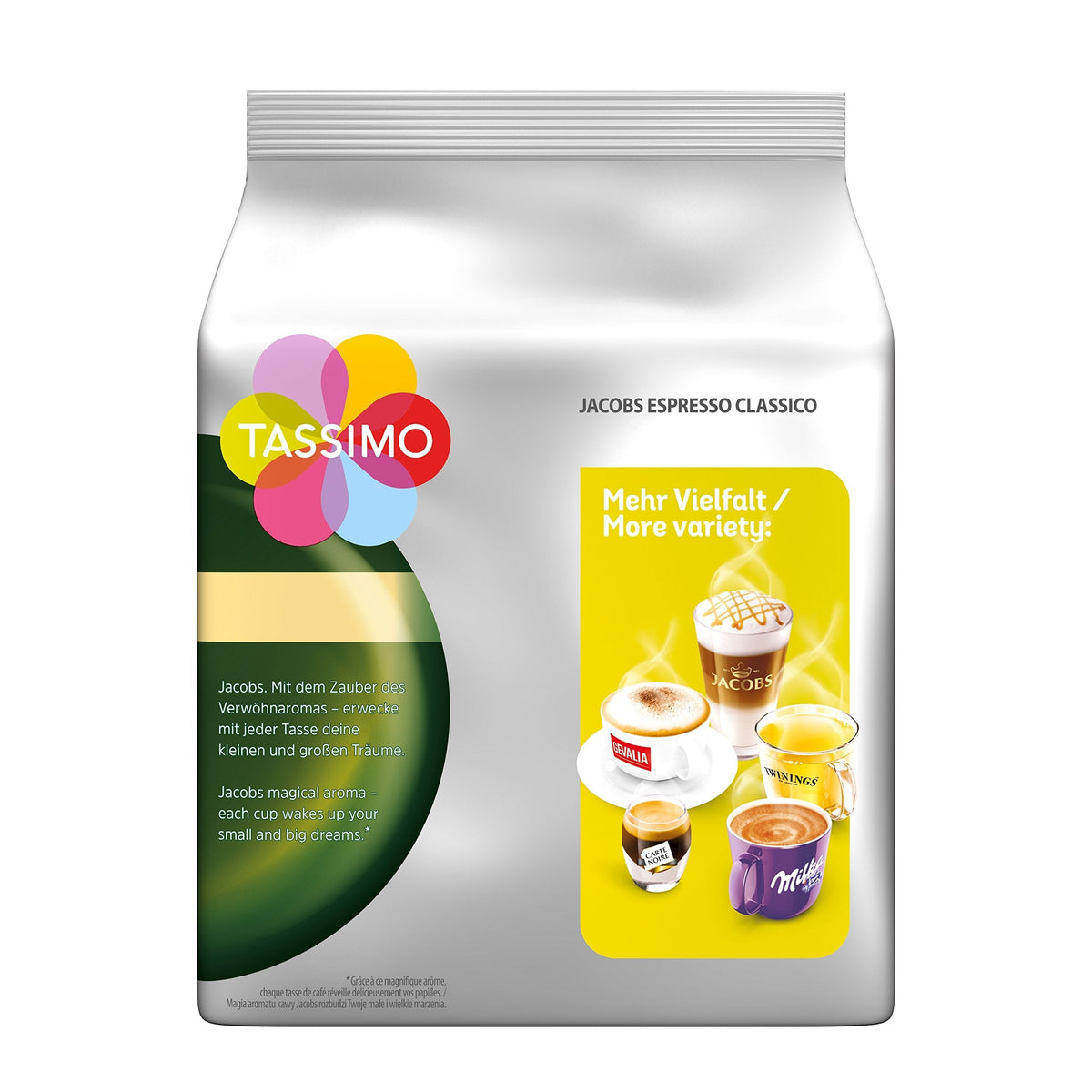 Tassimo Jacobs Espresso — Rainforest Alliance Certified, 5 x 16 T-Discs