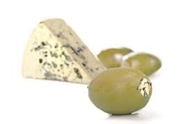 Tassos Blue Cheese Stuffed Colossal Greek Olives – 34.24 oz Jar