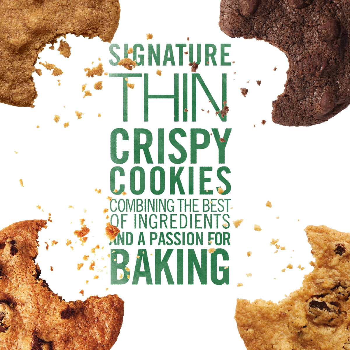 Tate's Bake Shop Gluten Free Cookies Variety Pack – Oatmeal Raisin, Ginger Zinger, Double Chocolate Chip & Chocolate Chip (4 x 7 oz)