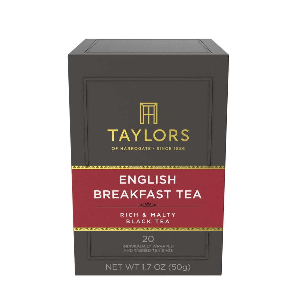 Taylors of Harrogate English Breakfast Tea - 120 Bags (Pack of 6) | Rich, Bright & Malty