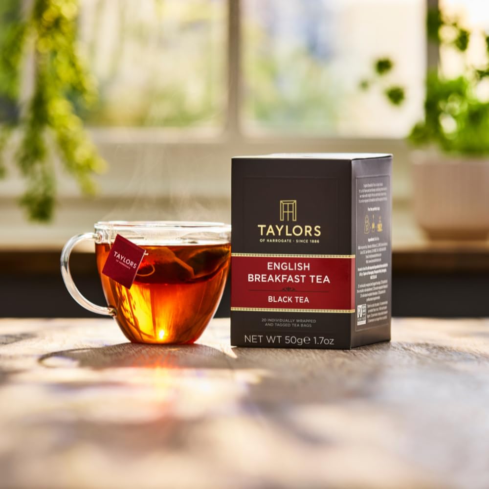 Taylors of Harrogate English Breakfast Tea - 120 Bags (Pack of 6) | Rich, Bright & Malty