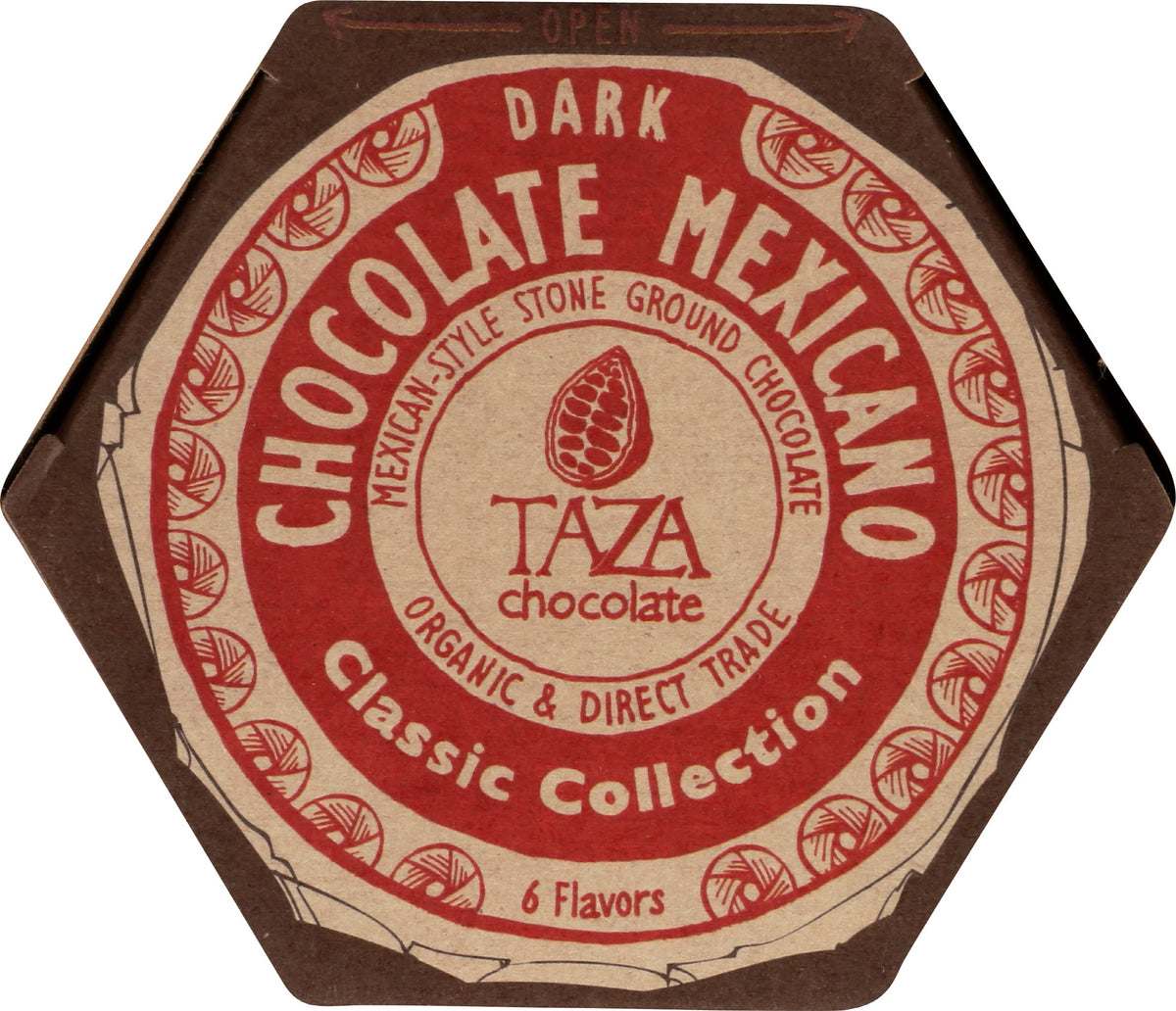 Taza Chocolate Organic Mexicano Disc Stone Ground – 6 Pack Sampler (2.75 oz each) | Classic Collection
