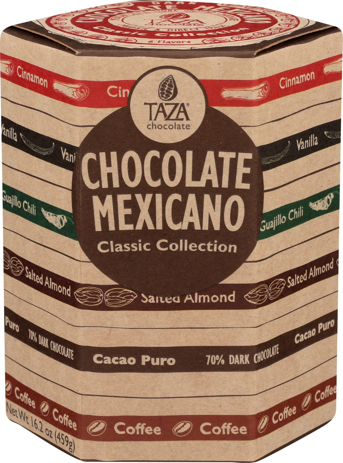 Taza Chocolate Organic Mexicano Disc Stone Ground – 6 Pack Sampler (2.75 oz each) | Classic Collection