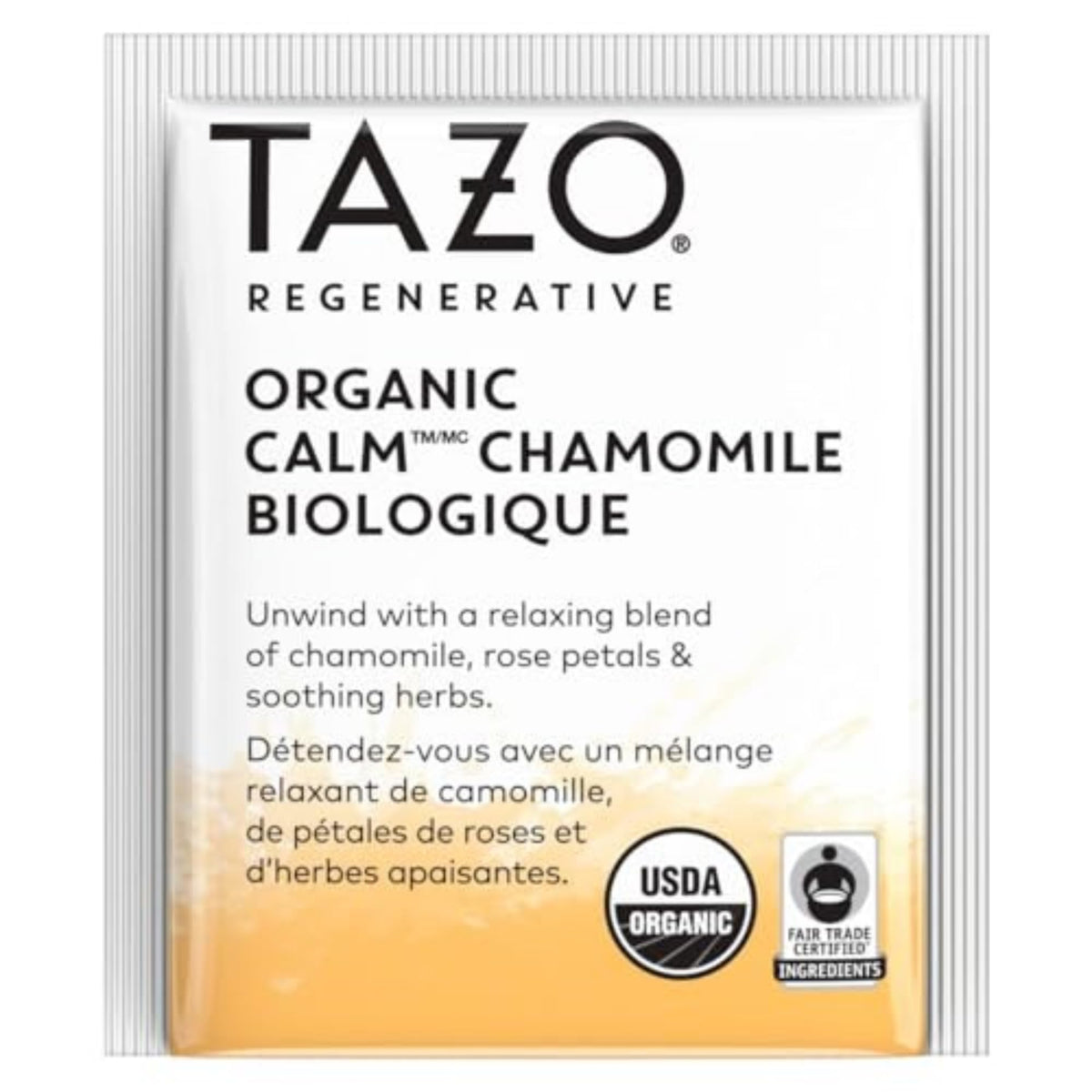 TAZO Calm Chamomile Herbal Tea Bags – Caffeine Free, 96 Total Bags (6 x 16-count)