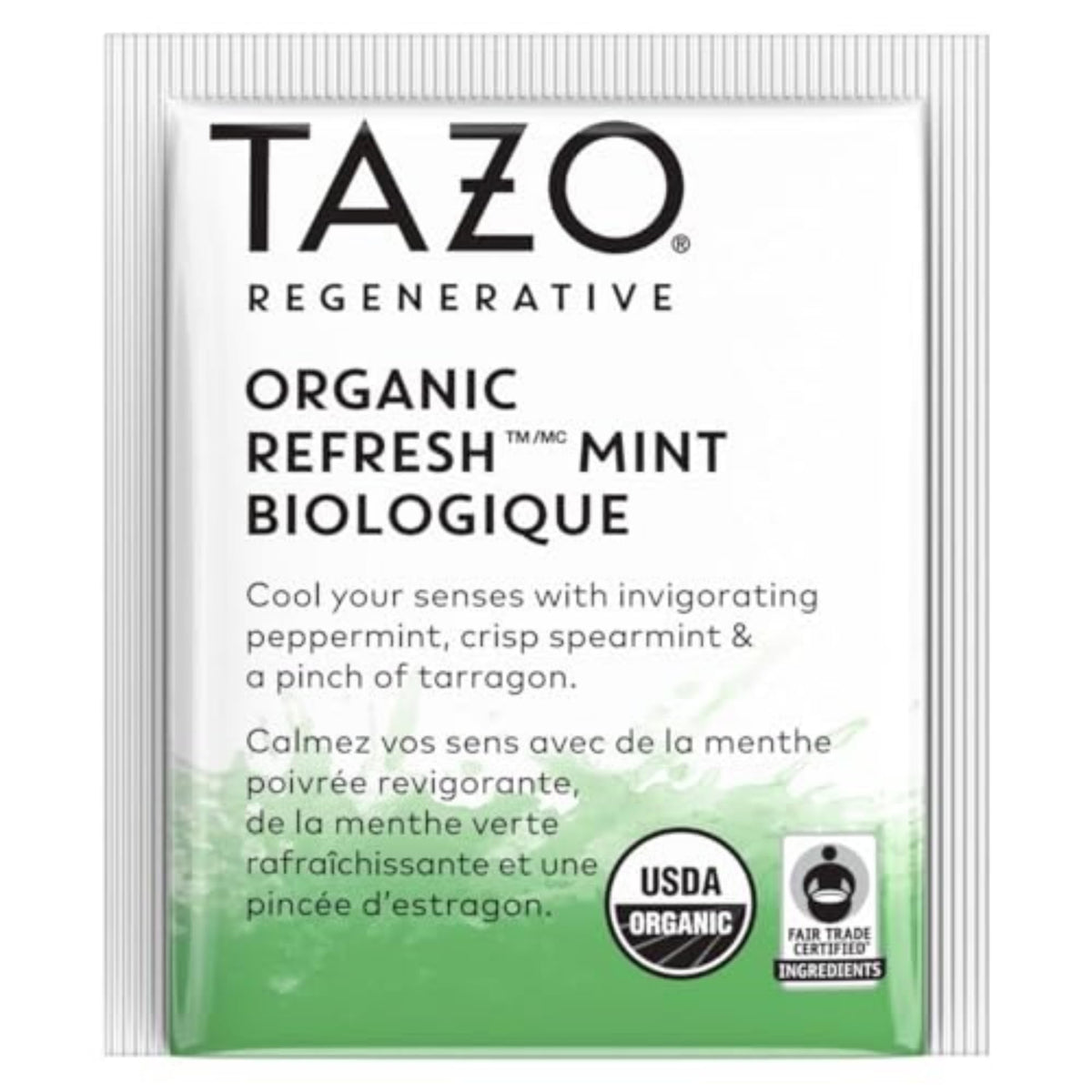 TAZO Refresh Mint Herbal Tea Bags - Caffeine-Free, 96 Total (16 Count x 6 Pack)