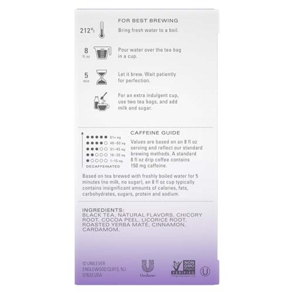 TAZO Vanilla Bean Macaron Tea Bags – Sugar Free, Zero Calories, 90 Bags (6-Pack)