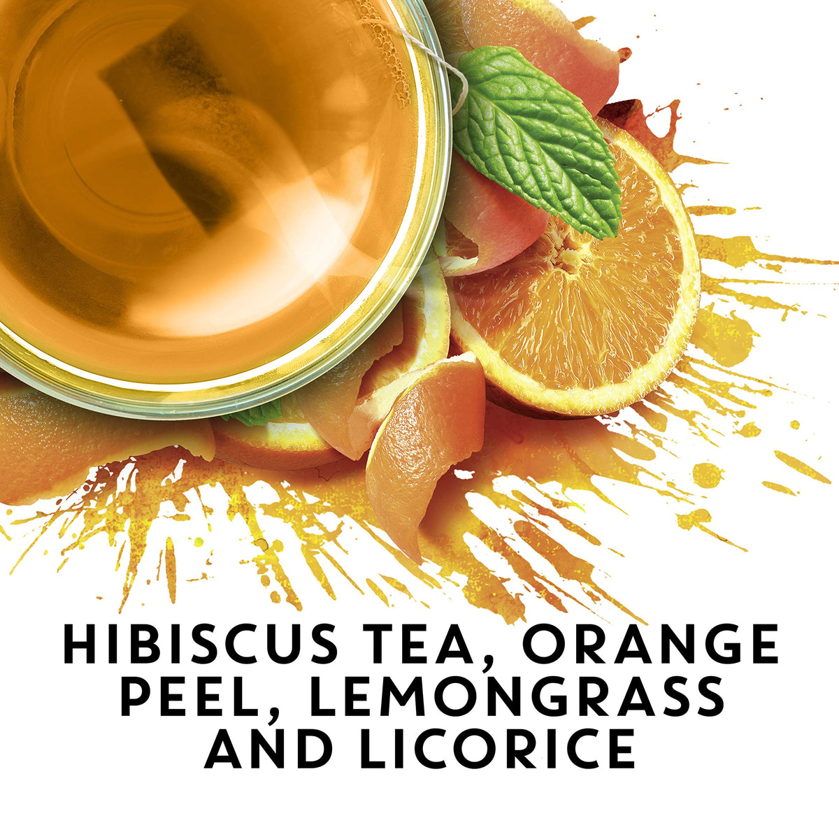 TAZO Wild Sweet Orange Tea Bags - Unsweetened Caffeine-Free Herbal Tea (120 Bags, 6 x 20ct)
