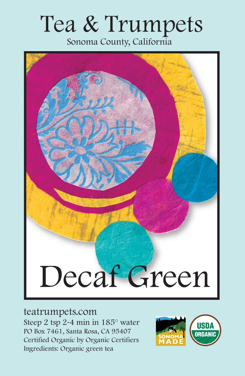 Tea & Trumpets USDA Organic Decaf Green Loose Leaf Tea – 4 oz