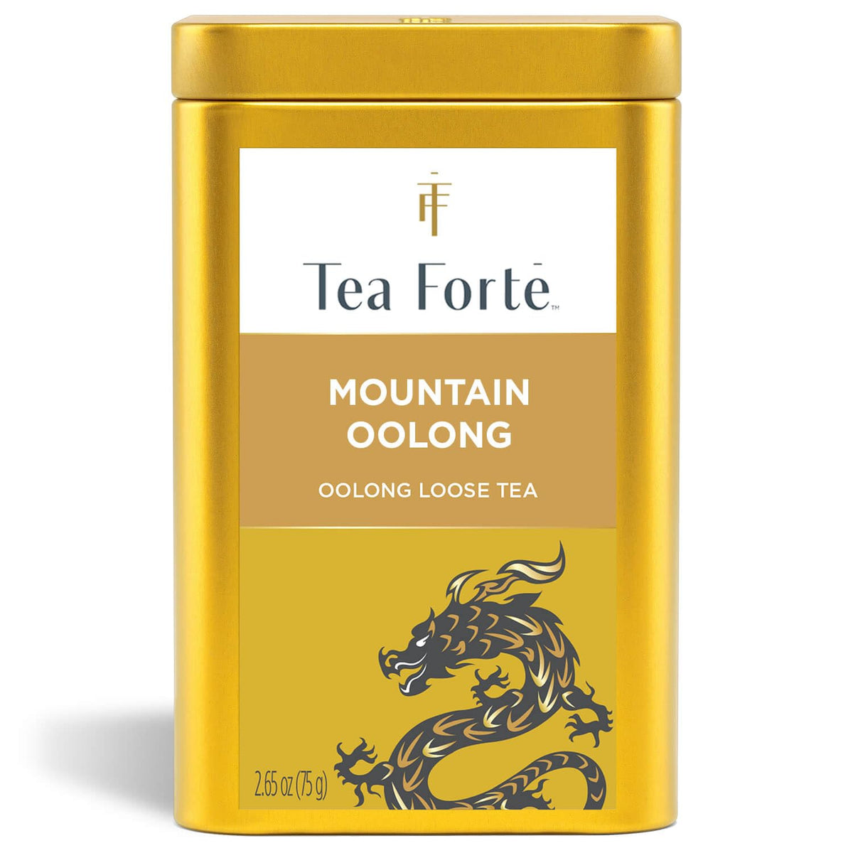 Tea Forte Mountain Oolong Premium Loose Leaf Tea Canister – Caffeinated Oolong, 35-50 Cups