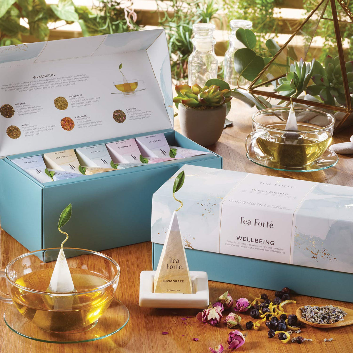 Tea Forte Premium Presentation Box Gift Set – 20-Count Assorted Pyramid Teas