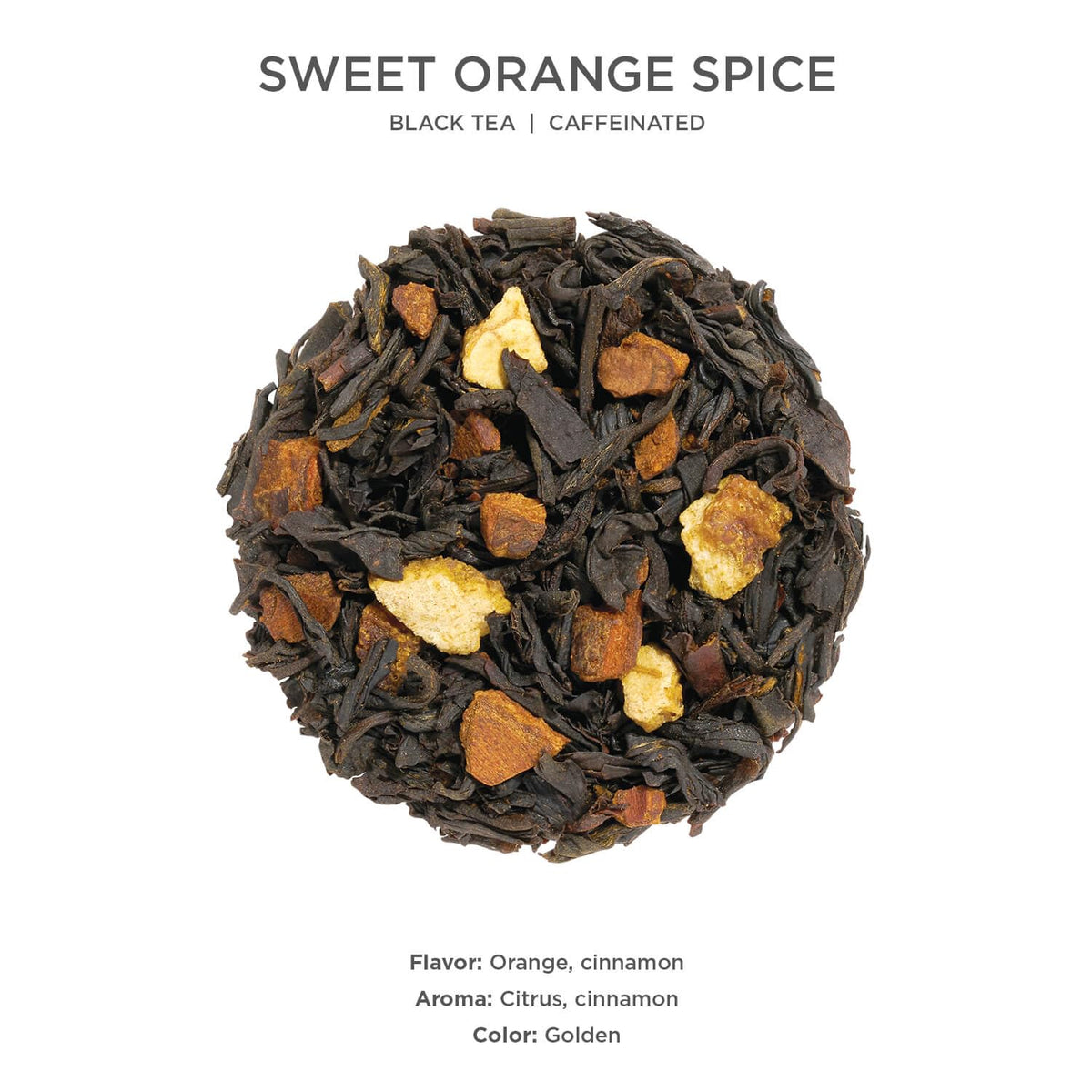Tea Forte Sweet Orange Spice Premium Loose Leaf Black Tea - 35-50 Cups