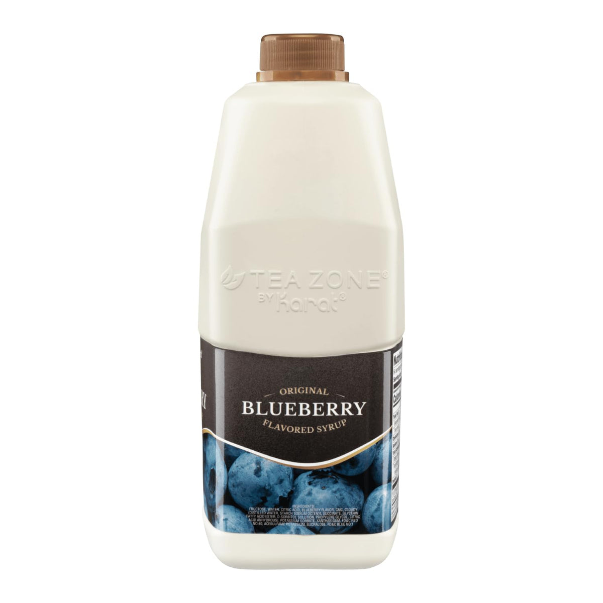 Tea Zone Blueberry Syrup 64 oz | Real Fruit Flavor for Slushes, Smoothies & Beverages