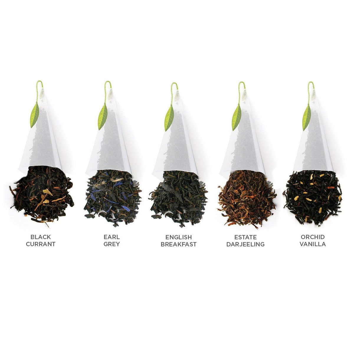 Tea Forte Premium Petite Gift Set – 10 Black Tea Pyramid Infusers (2 of Each Blend)