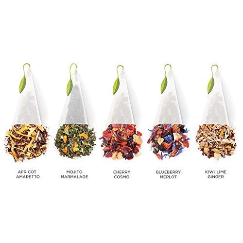Tea Forte Premium Presentation Box Gift Set – 20 Pyramid Tea Bags, Assorted Blends (Naturally Non-Caffeinated)